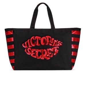 Victoria’s Secret Red Sequin Lips Bag